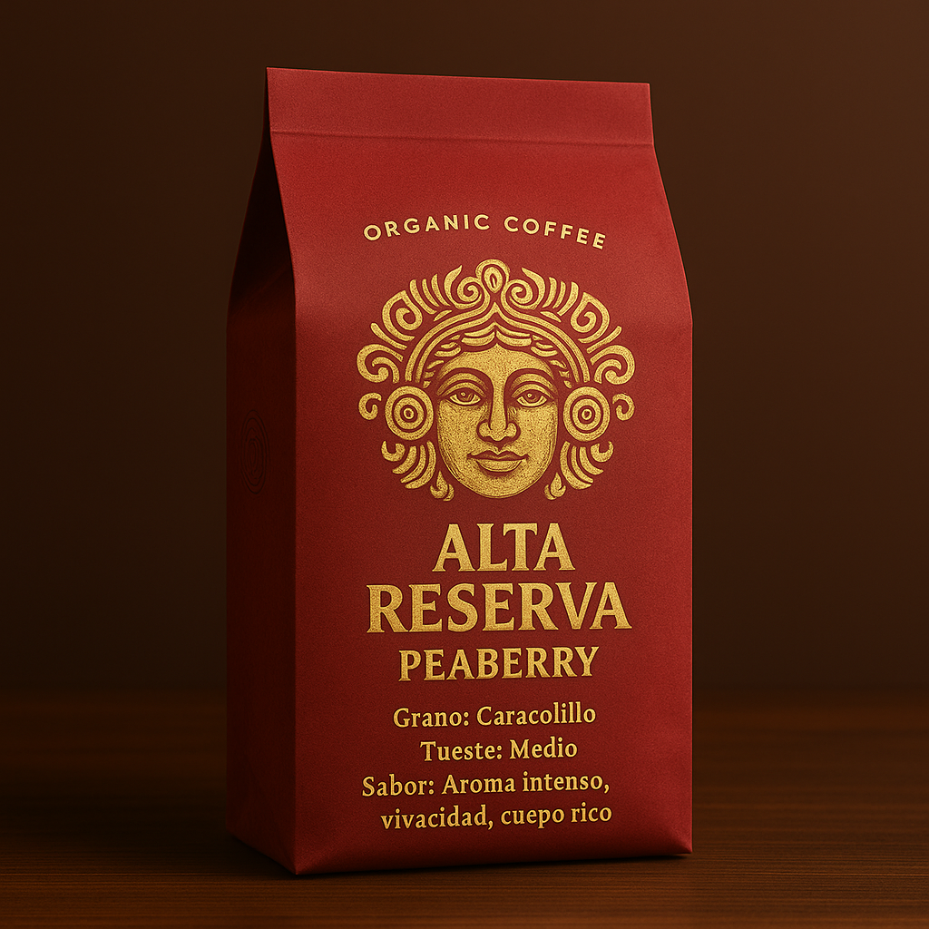 Granos de café Peaberry premium